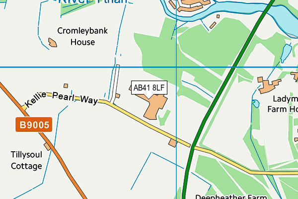 AB41 8LF map - OS VectorMap District (Ordnance Survey) AB41 8LF map - OS VectorMap District (Ordnance Survey)