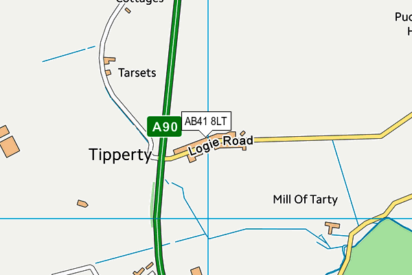 AB41 8LT map - OS VectorMap District (Ordnance Survey) AB41 8LT map - OS VectorMap District (Ordnance Survey)