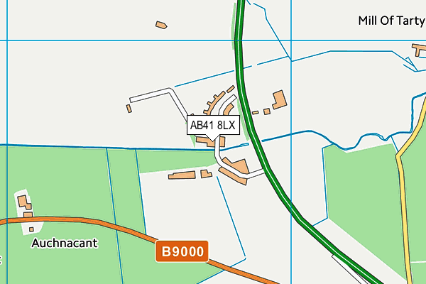 AB41 8LX map - OS VectorMap District (Ordnance Survey) AB41 8LX map - OS VectorMap District (Ordnance Survey)
