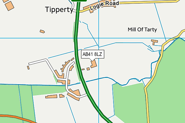 AB41 8LZ map - OS VectorMap District (Ordnance Survey) AB41 8LZ map - OS VectorMap District (Ordnance Survey)