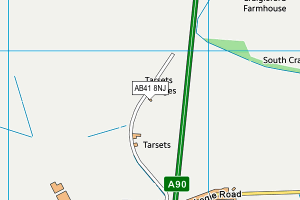 AB41 8NJ map - OS VectorMap District (Ordnance Survey) AB41 8NJ map - OS VectorMap District (Ordnance Survey)