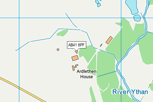 AB41 8PF map - OS VectorMap District (Ordnance Survey) AB41 8PF map - OS VectorMap District (Ordnance Survey)
