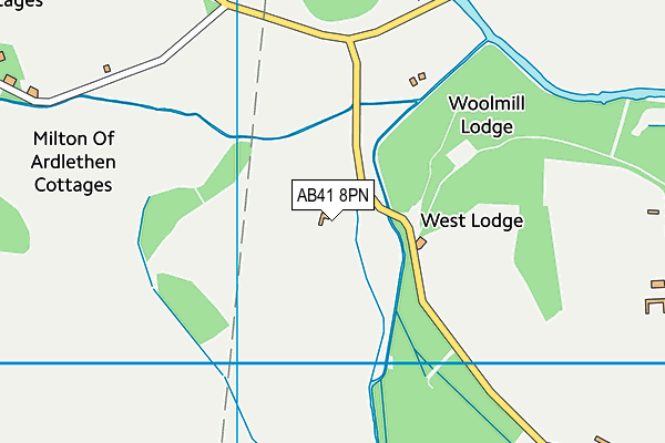 AB41 8PN map - OS VectorMap District (Ordnance Survey) AB41 8PN map - OS VectorMap District (Ordnance Survey)