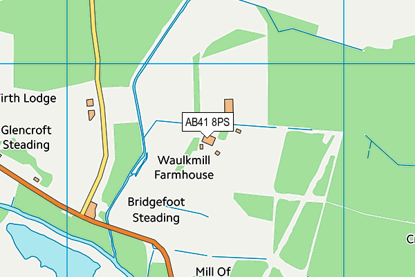 AB41 8PS map - OS VectorMap District (Ordnance Survey) AB41 8PS map - OS VectorMap District (Ordnance Survey)