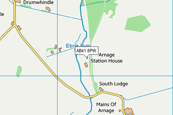 AB41 8PW map - OS VectorMap District (Ordnance Survey) AB41 8PW map - OS VectorMap District (Ordnance Survey)