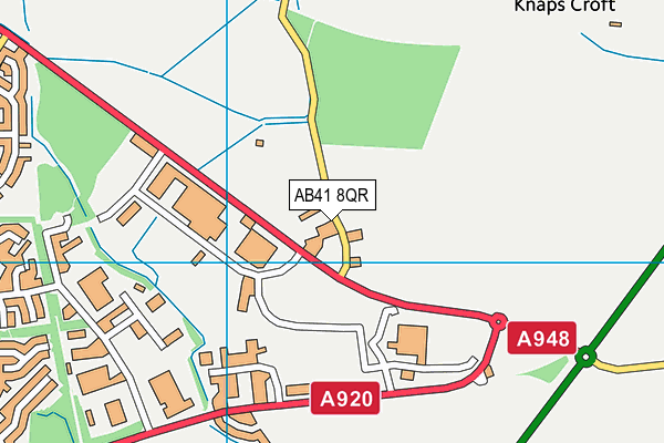 AB41 8QR map - OS VectorMap District (Ordnance Survey) AB41 8QR map - OS VectorMap District (Ordnance Survey)