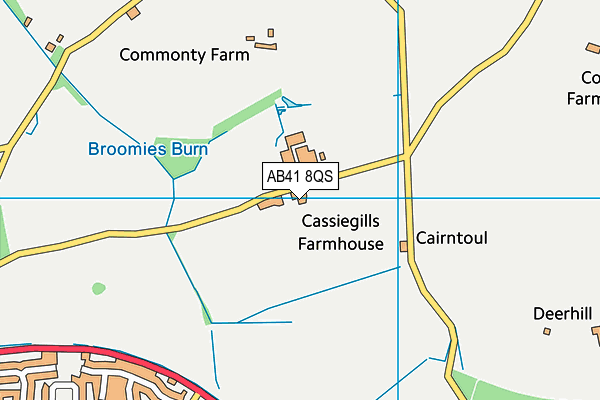 AB41 8QS map - OS VectorMap District (Ordnance Survey) AB41 8QS map - OS VectorMap District (Ordnance Survey)
