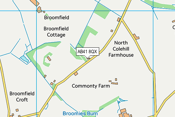 AB41 8QX map - OS VectorMap District (Ordnance Survey) AB41 8QX map - OS VectorMap District (Ordnance Survey)