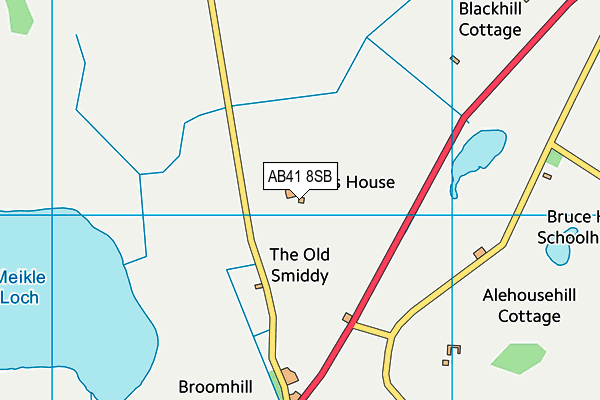 AB41 8SB map - OS VectorMap District (Ordnance Survey) AB41 8SB map - OS VectorMap District (Ordnance Survey)