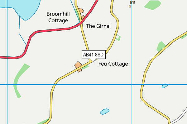AB41 8SD map - OS VectorMap District (Ordnance Survey) AB41 8SD map - OS VectorMap District (Ordnance Survey)