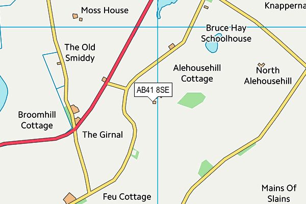 AB41 8SE map - OS VectorMap District (Ordnance Survey) AB41 8SE map - OS VectorMap District (Ordnance Survey)