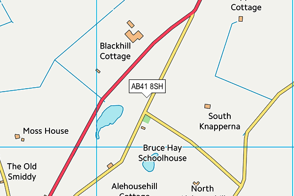 AB41 8SH map - OS VectorMap District (Ordnance Survey) AB41 8SH map - OS VectorMap District (Ordnance Survey)