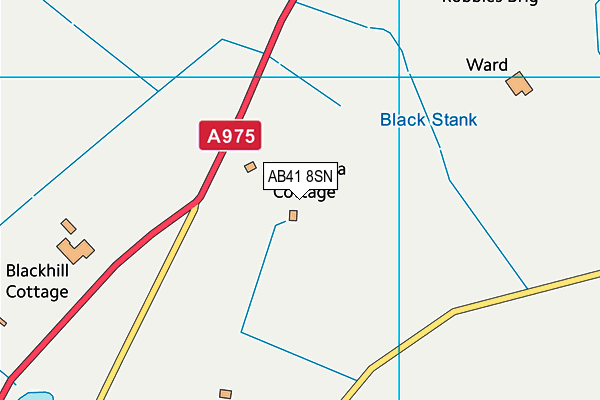 AB41 8SN map - OS VectorMap District (Ordnance Survey) AB41 8SN map - OS VectorMap District (Ordnance Survey)