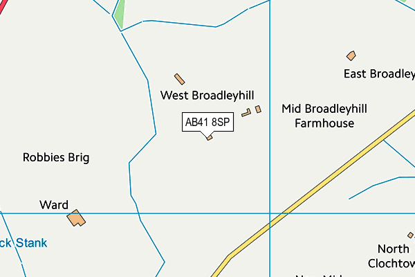 AB41 8SP map - OS VectorMap District (Ordnance Survey) AB41 8SP map - OS VectorMap District (Ordnance Survey)