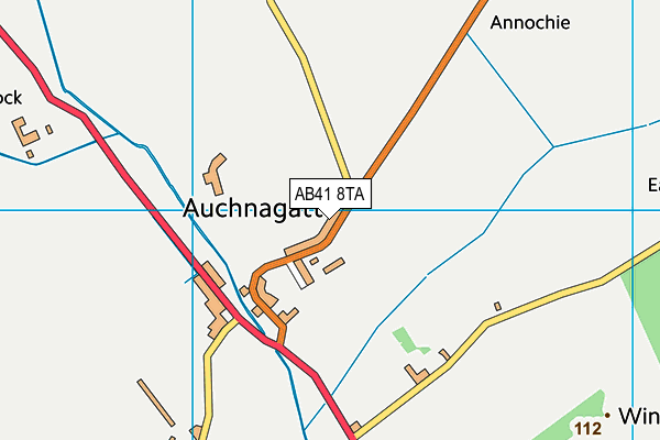 AB41 8TA map - OS VectorMap District (Ordnance Survey) AB41 8TA map - OS VectorMap District (Ordnance Survey)