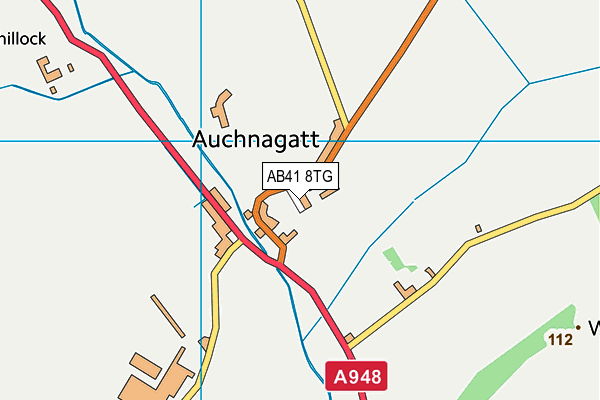 AB41 8TG map - OS VectorMap District (Ordnance Survey) AB41 8TG map - OS VectorMap District (Ordnance Survey)