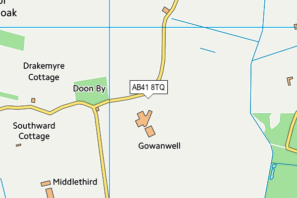 AB41 8TQ map - OS VectorMap District (Ordnance Survey) AB41 8TQ map - OS VectorMap District (Ordnance Survey)