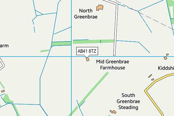 AB41 8TZ map - OS VectorMap District (Ordnance Survey)