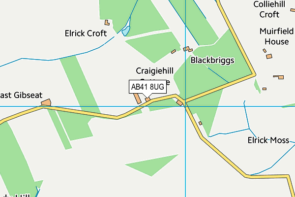 AB41 8UG map - OS VectorMap District (Ordnance Survey) AB41 8UG map - OS VectorMap District (Ordnance Survey)