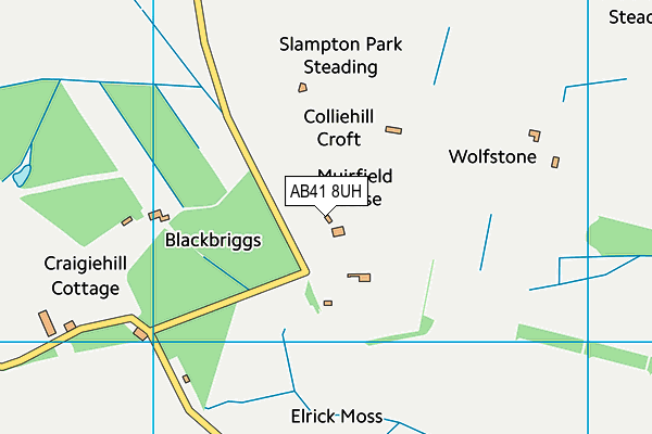 AB41 8UH map - OS VectorMap District (Ordnance Survey) AB41 8UH map - OS VectorMap District (Ordnance Survey)