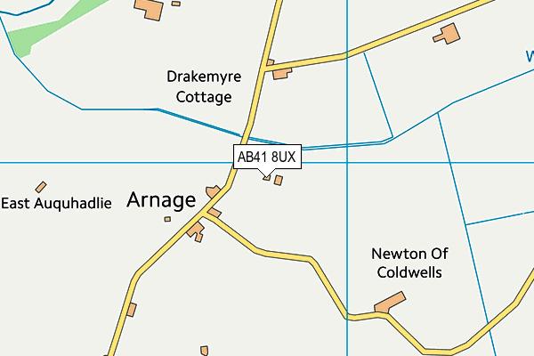 AB41 8UX map - OS VectorMap District (Ordnance Survey) AB41 8UX map - OS VectorMap District (Ordnance Survey)