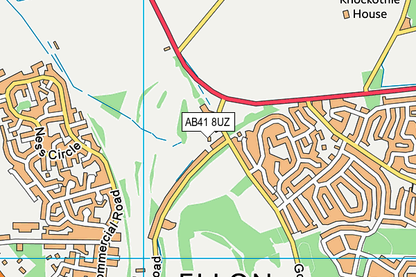 AB41 8UZ map - OS VectorMap District (Ordnance Survey) AB41 8UZ map - OS VectorMap District (Ordnance Survey)
