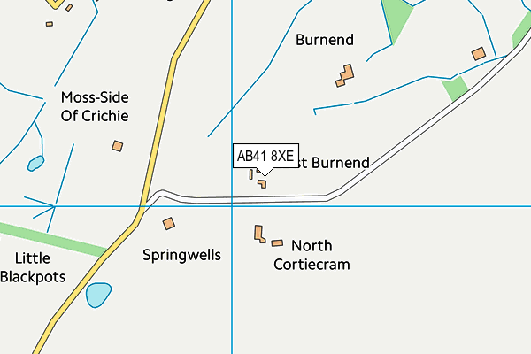 AB41 8XE map - OS VectorMap District (Ordnance Survey) AB41 8XE map - OS VectorMap District (Ordnance Survey)