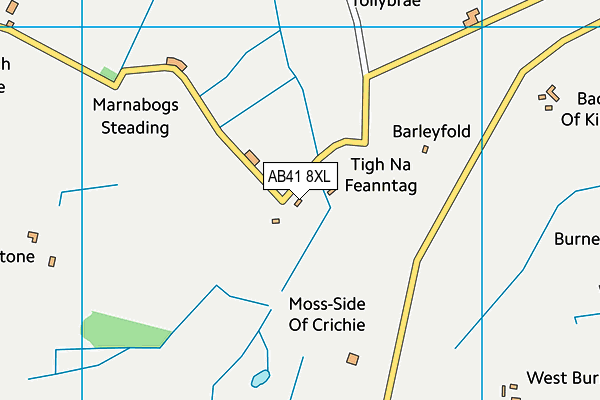 AB41 8XL map - OS VectorMap District (Ordnance Survey) AB41 8XL map - OS VectorMap District (Ordnance Survey)