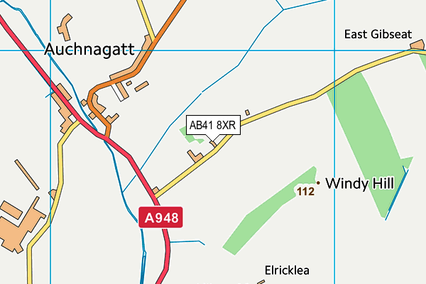 AB41 8XR map - OS VectorMap District (Ordnance Survey) AB41 8XR map - OS VectorMap District (Ordnance Survey)