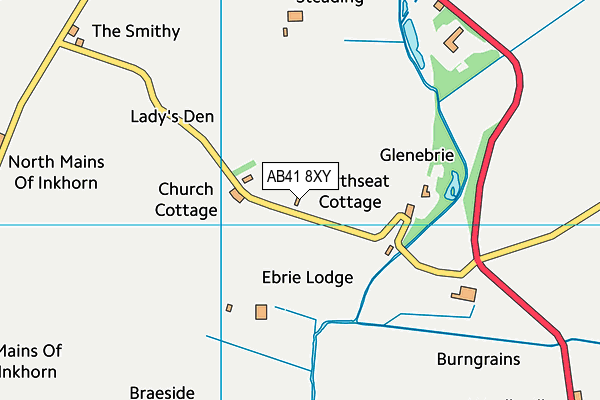 AB41 8XY map - OS VectorMap District (Ordnance Survey) AB41 8XY map - OS VectorMap District (Ordnance Survey)
