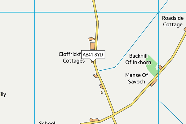 AB41 8YD map - OS VectorMap District (Ordnance Survey) AB41 8YD map - OS VectorMap District (Ordnance Survey)