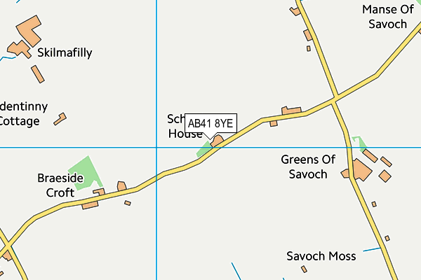 AB41 8YE map - OS VectorMap District (Ordnance Survey) AB41 8YE map - OS VectorMap District (Ordnance Survey)