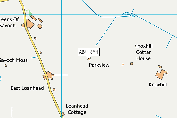 AB41 8YH map - OS VectorMap District (Ordnance Survey) AB41 8YH map - OS VectorMap District (Ordnance Survey)