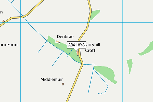 AB41 8YS map - OS VectorMap District (Ordnance Survey) AB41 8YS map - OS VectorMap District (Ordnance Survey)