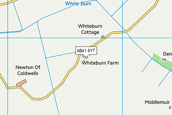 AB41 8YT map - OS VectorMap District (Ordnance Survey) AB41 8YT map - OS VectorMap District (Ordnance Survey)