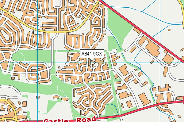 AB41 9GX map - OS VectorMap District (Ordnance Survey) AB41 9GX map - OS VectorMap District (Ordnance Survey)