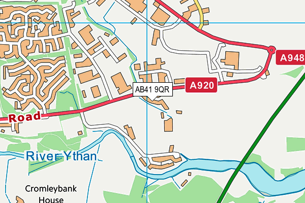 AB41 9QR map - OS VectorMap District (Ordnance Survey) AB41 9QR map - OS VectorMap District (Ordnance Survey)