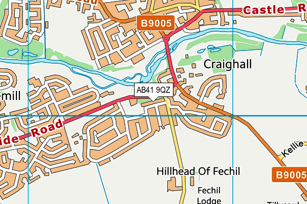 AB41 9QZ map - OS VectorMap District (Ordnance Survey) AB41 9QZ map - OS VectorMap District (Ordnance Survey)