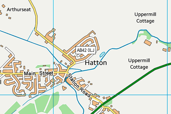 AB42 0LJ map - OS VectorMap District (Ordnance Survey) AB42 0LJ map - OS VectorMap District (Ordnance Survey)