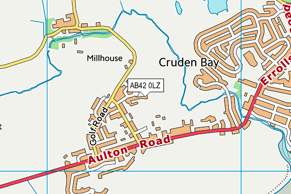 AB42 0LZ map - OS VectorMap District (Ordnance Survey) AB42 0LZ map - OS VectorMap District (Ordnance Survey)