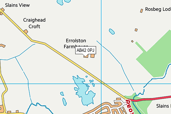 AB42 0PJ map - OS VectorMap District (Ordnance Survey)