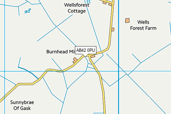 AB42 0PU map - OS VectorMap District (Ordnance Survey) AB42 0PU map - OS VectorMap District (Ordnance Survey)