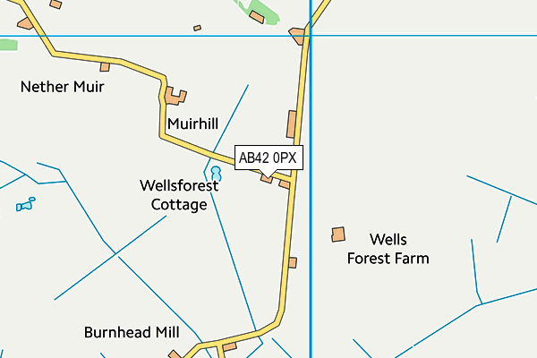 AB42 0PX map - OS VectorMap District (Ordnance Survey) AB42 0PX map - OS VectorMap District (Ordnance Survey)