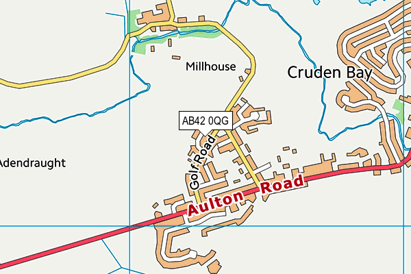 AB42 0QG map - OS VectorMap District (Ordnance Survey) AB42 0QG map - OS VectorMap District (Ordnance Survey)