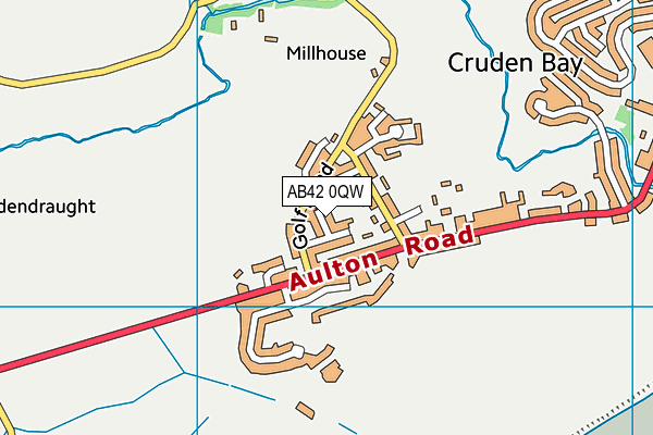 AB42 0QW map - OS VectorMap District (Ordnance Survey) AB42 0QW map - OS VectorMap District (Ordnance Survey)