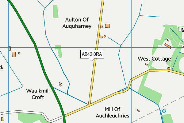 AB42 0RA map - OS VectorMap District (Ordnance Survey) AB42 0RA map - OS VectorMap District (Ordnance Survey)