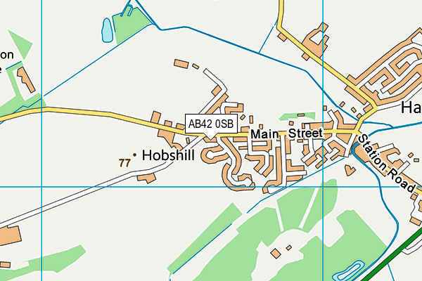AB42 0SB map - OS VectorMap District (Ordnance Survey) AB42 0SB map - OS VectorMap District (Ordnance Survey)