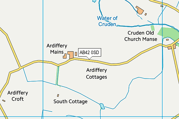 AB42 0SD map - OS VectorMap District (Ordnance Survey) AB42 0SD map - OS VectorMap District (Ordnance Survey)