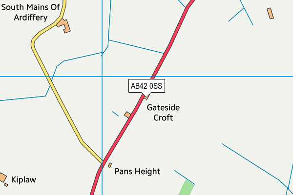 AB42 0SS map - OS VectorMap District (Ordnance Survey) AB42 0SS map - OS VectorMap District (Ordnance Survey)