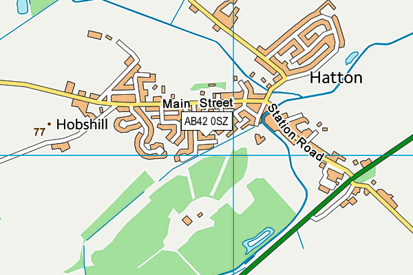 AB42 0SZ map - OS VectorMap District (Ordnance Survey) AB42 0SZ map - OS VectorMap District (Ordnance Survey)
